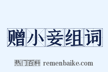 赠小妾组词是什么意思的图片